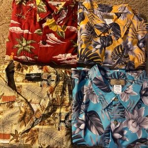 Lot of 4 Men’s Size 3X Like New Hawaiian Shirts